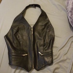 Vintage Wilsons leather halter top